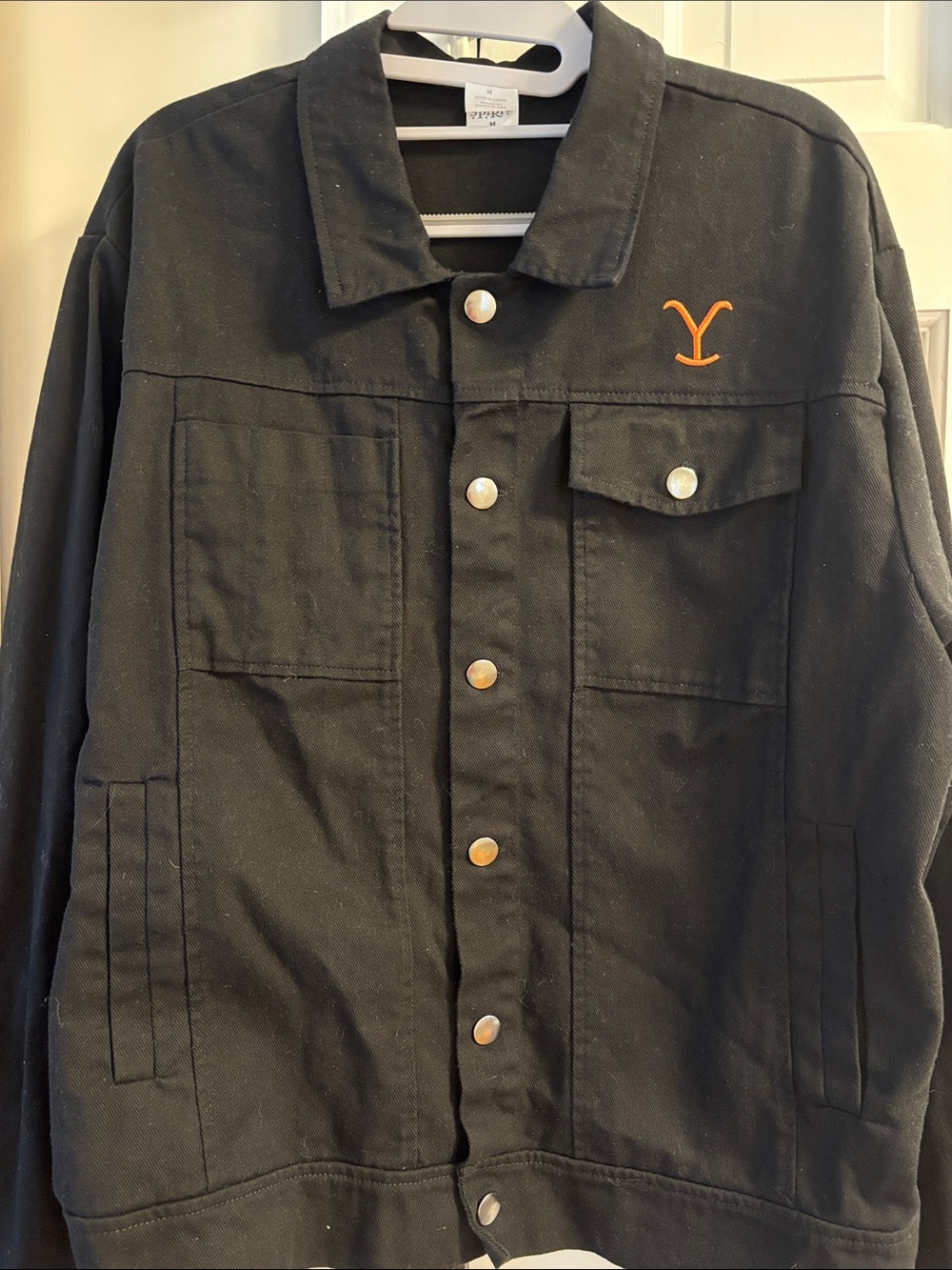 Yellowstone Rip Wheeler Black Cotton Jacket - Size Medium - Picture 7 of 7